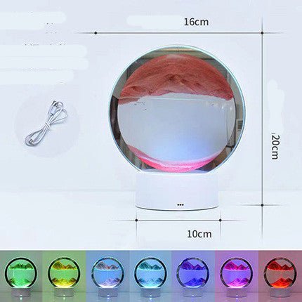 Creative 3D Quicksand Table Lamp Bedside - LuminLED